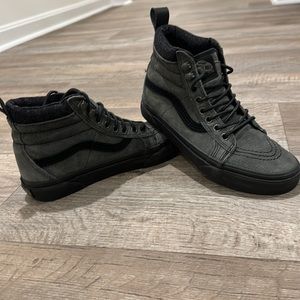 Black high top Vans